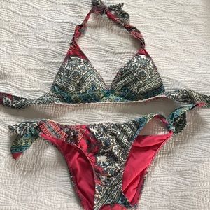 Lucky Brand paisley bikini